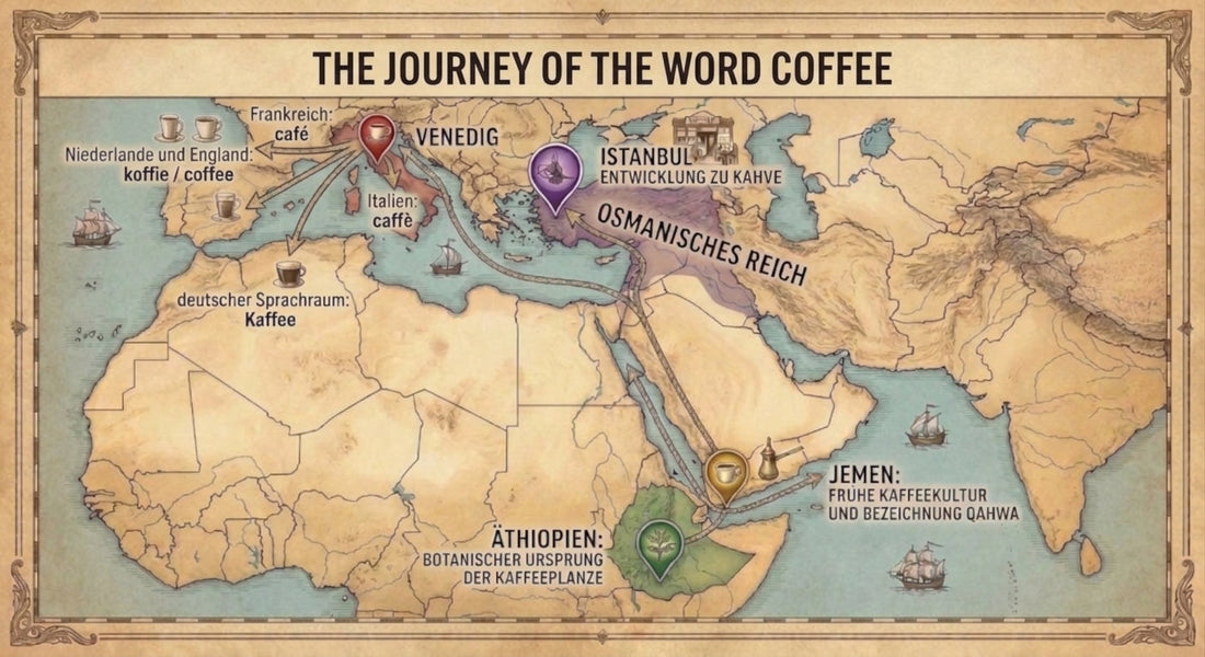 Qahwa, Kahve, Caffè: Die erstaunliche Reise eines Wortes