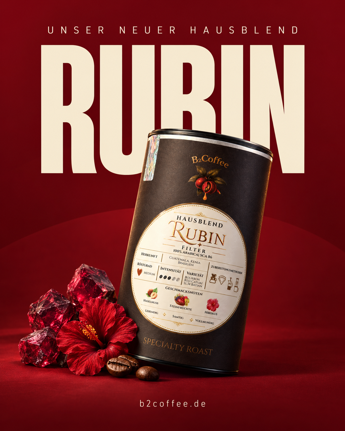 Neu im Sortiment: Unser neuer Hausblend RUBIN ☕✨